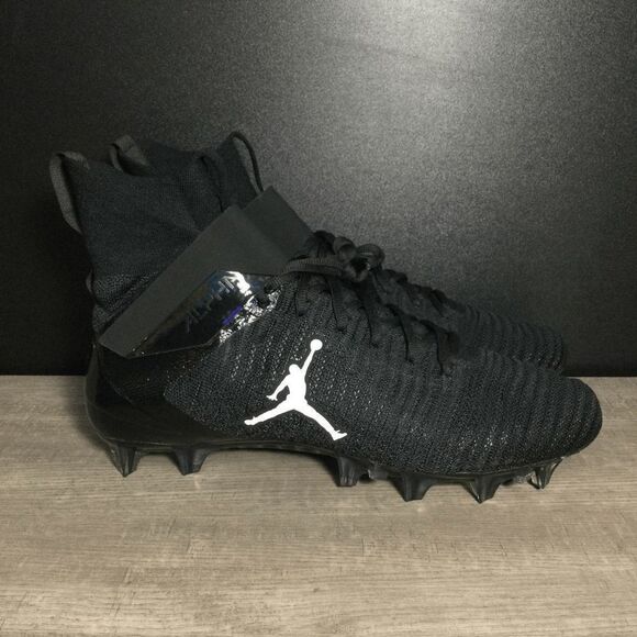Nike Air Jordan Alpha Menace Elite 2 Football Cleats Black CV1664-003 Men's 12 - Picture 1 of 7